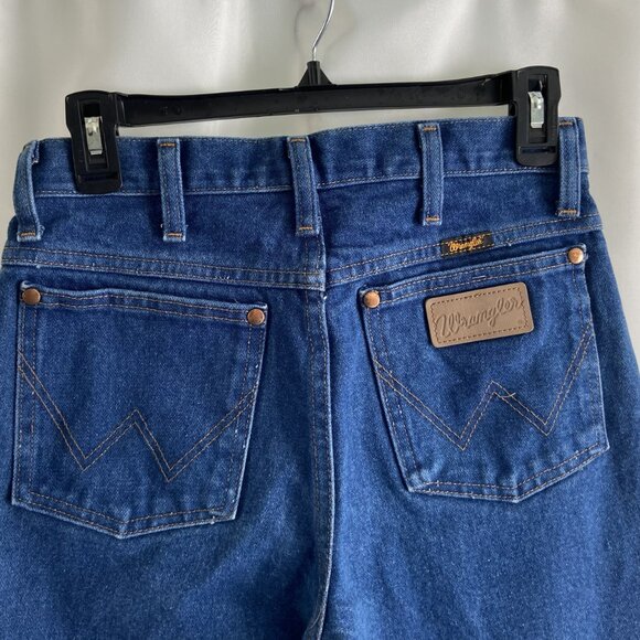 VTG Y2K Wrangler Rigid Cowboy Cut Slim Fit Jeans 936DEN Unisex 29x 34 - Picture 6 of 12